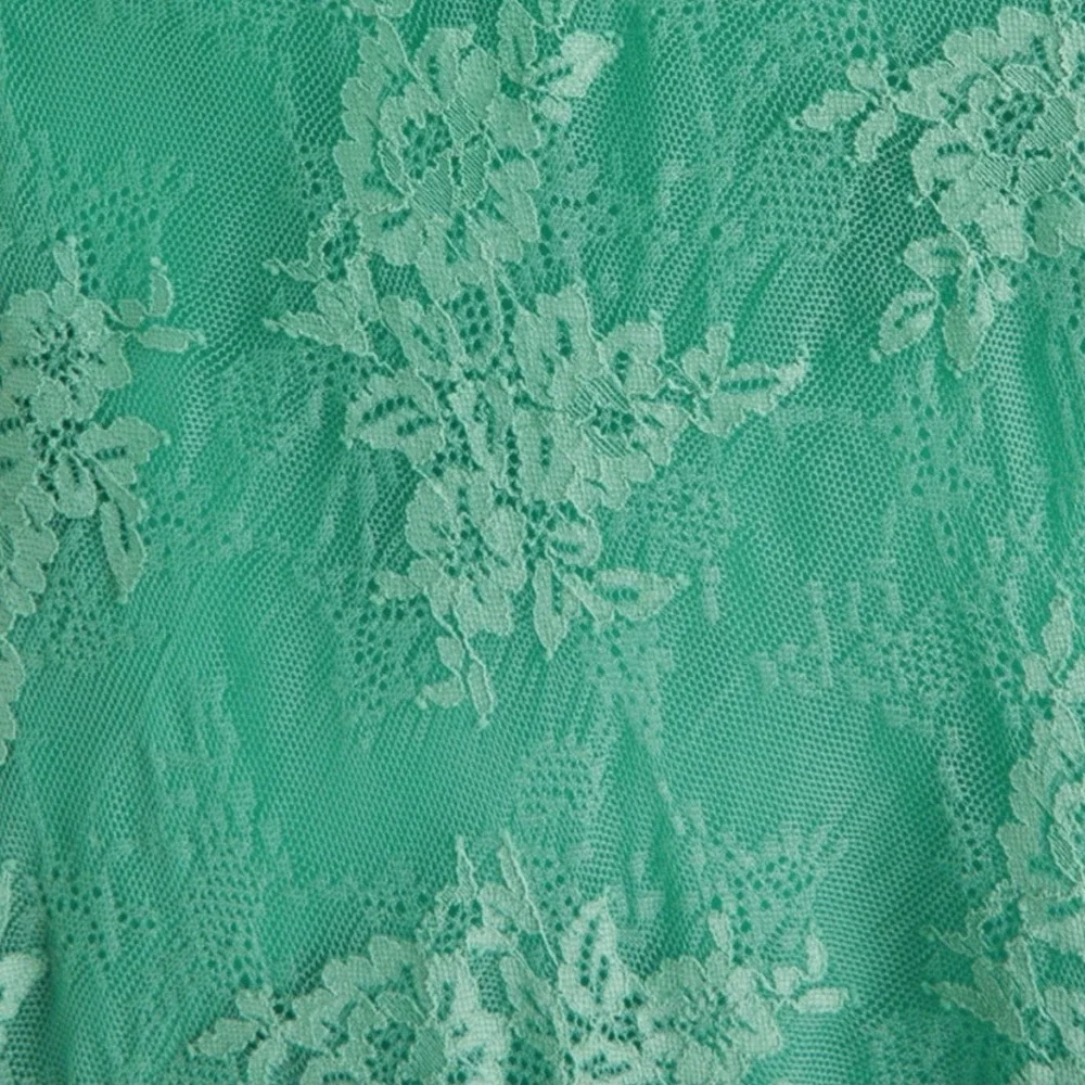 Abercrombie & Fitch Julia Green Slip Lace Maxi Cottagecore Dress Wedding Guest